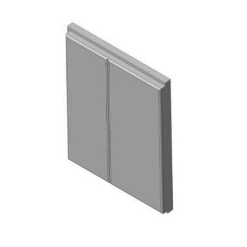 Žárobetonová deska zadní, levá IMPRESSION 3G 59.44.14